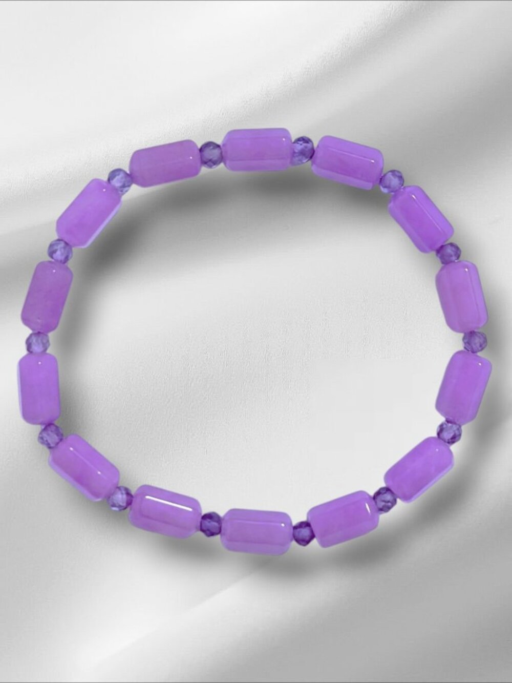 Natural Jade/Amethyst Bracelet